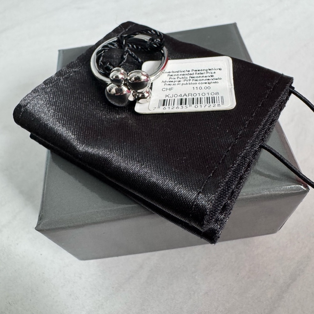 Calvin Klein silver fidget ring